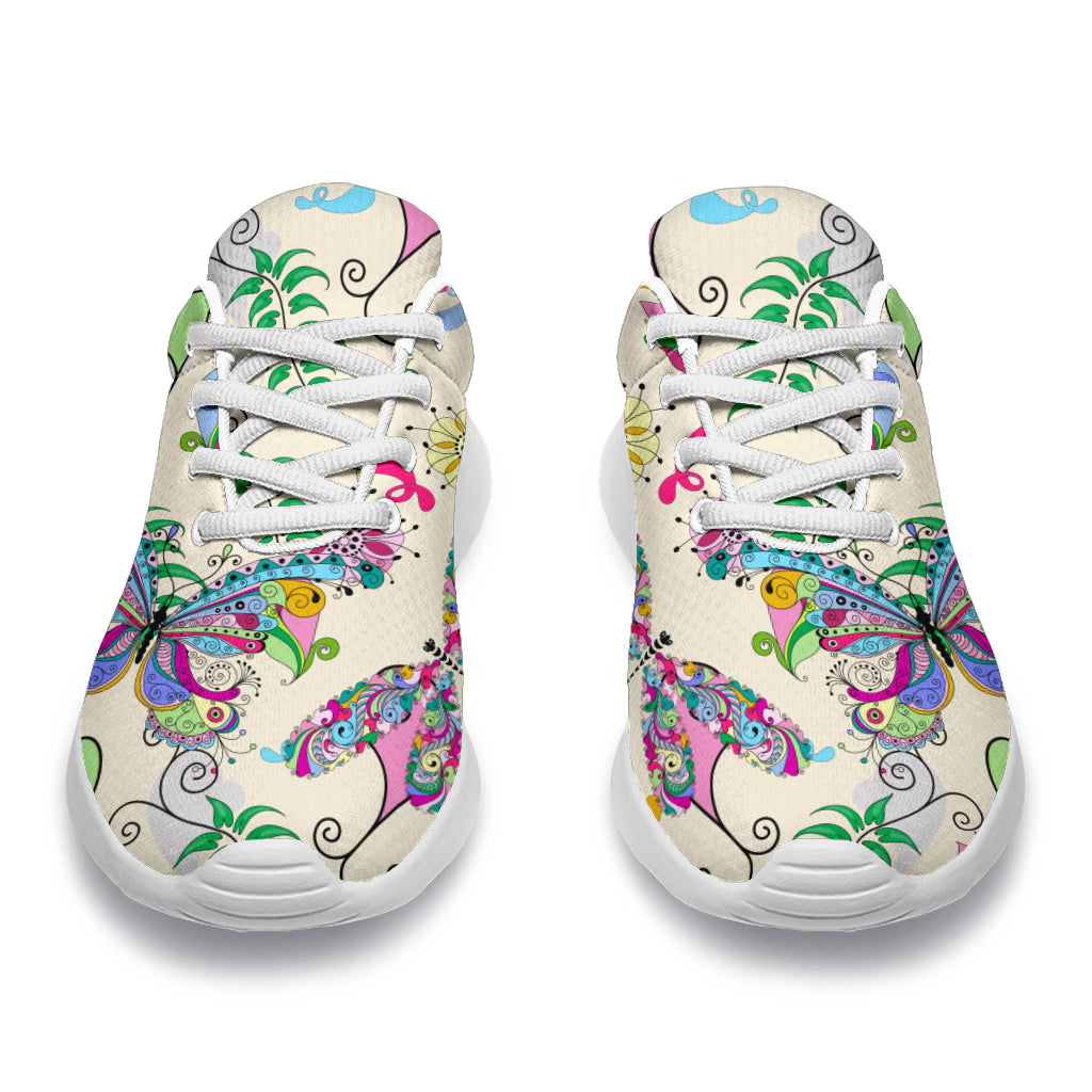 Colorful Butterflies Sneakers - TrendifyCo