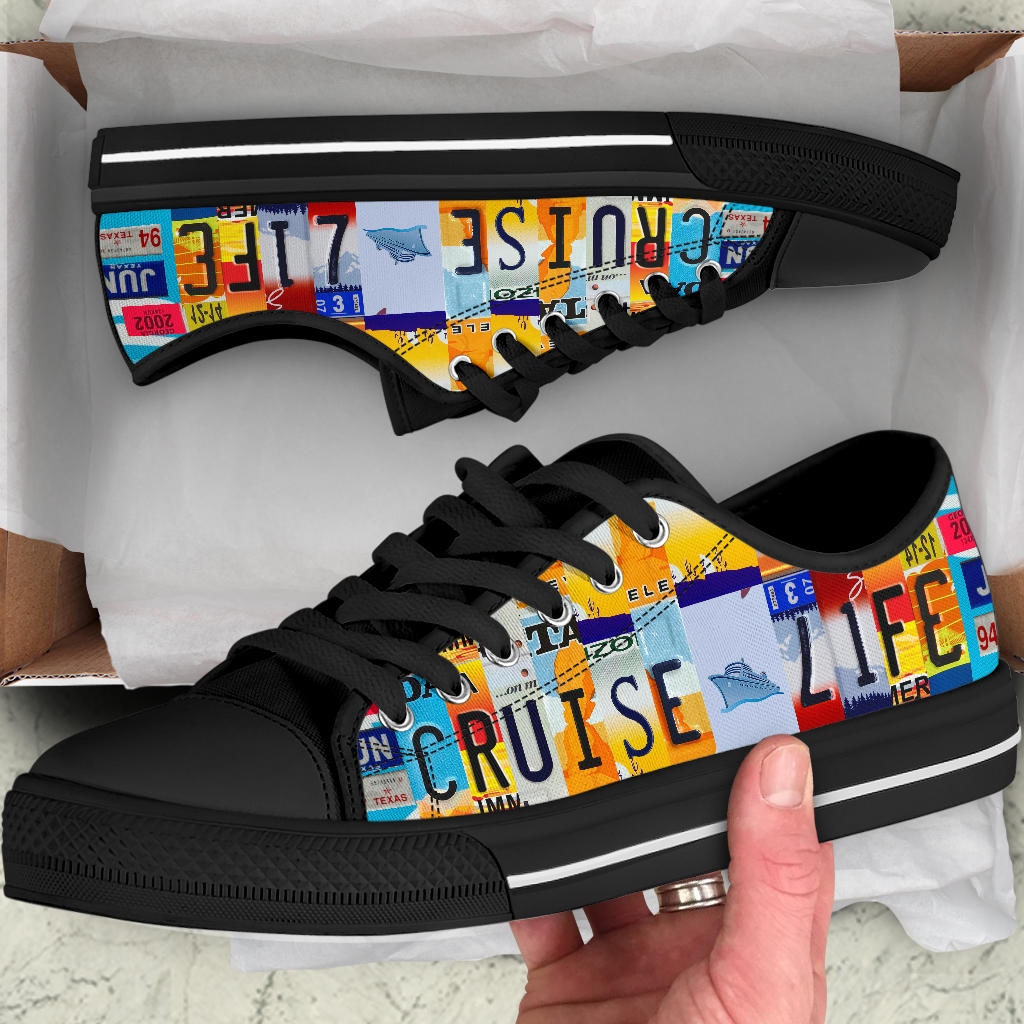 Cruise Life License Plate Shoes