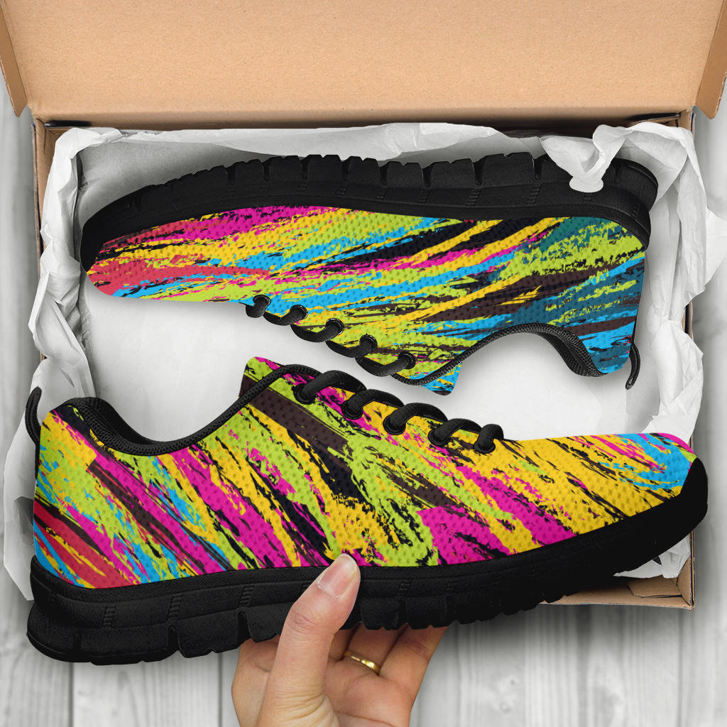 Colorful Lines Running Shoes