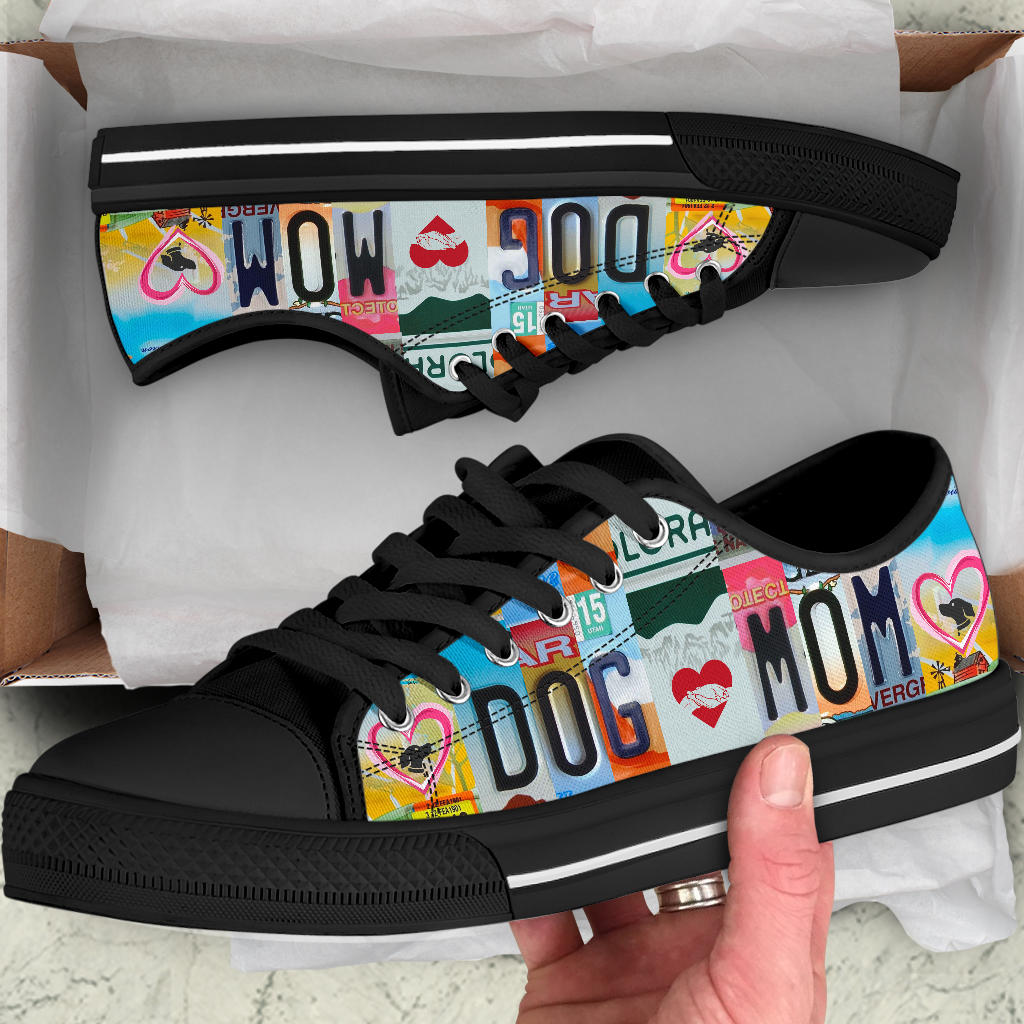 Dog Mom License Plate Shoes