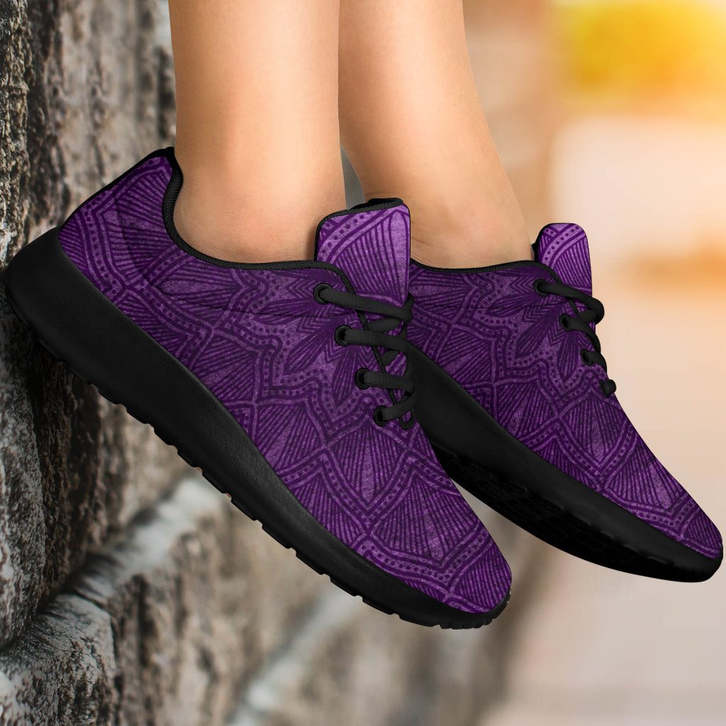 Purple Mandala Sport Sneakers - TrendifyCo