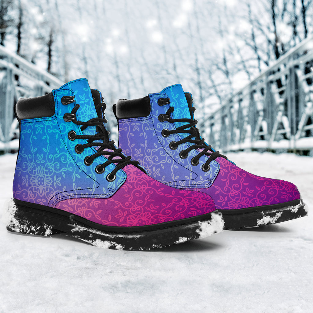 Pink And Blue All-Season Boots - TrendifyCo