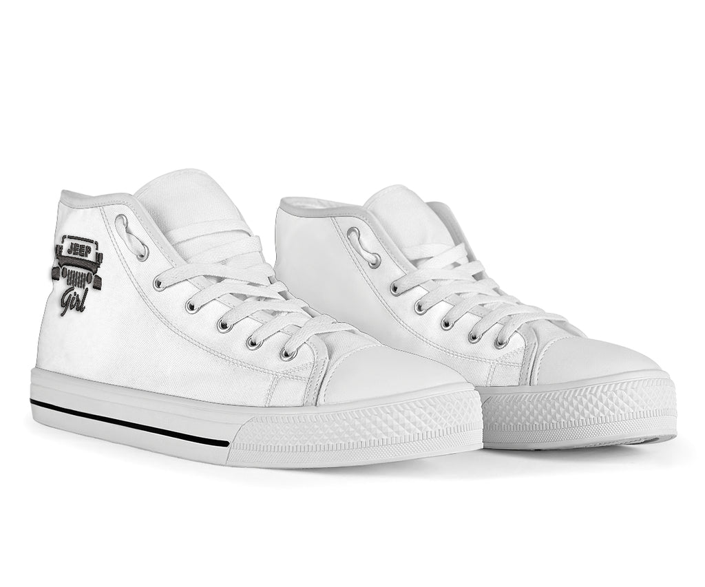 Jeep Girl Embroidery High Tops