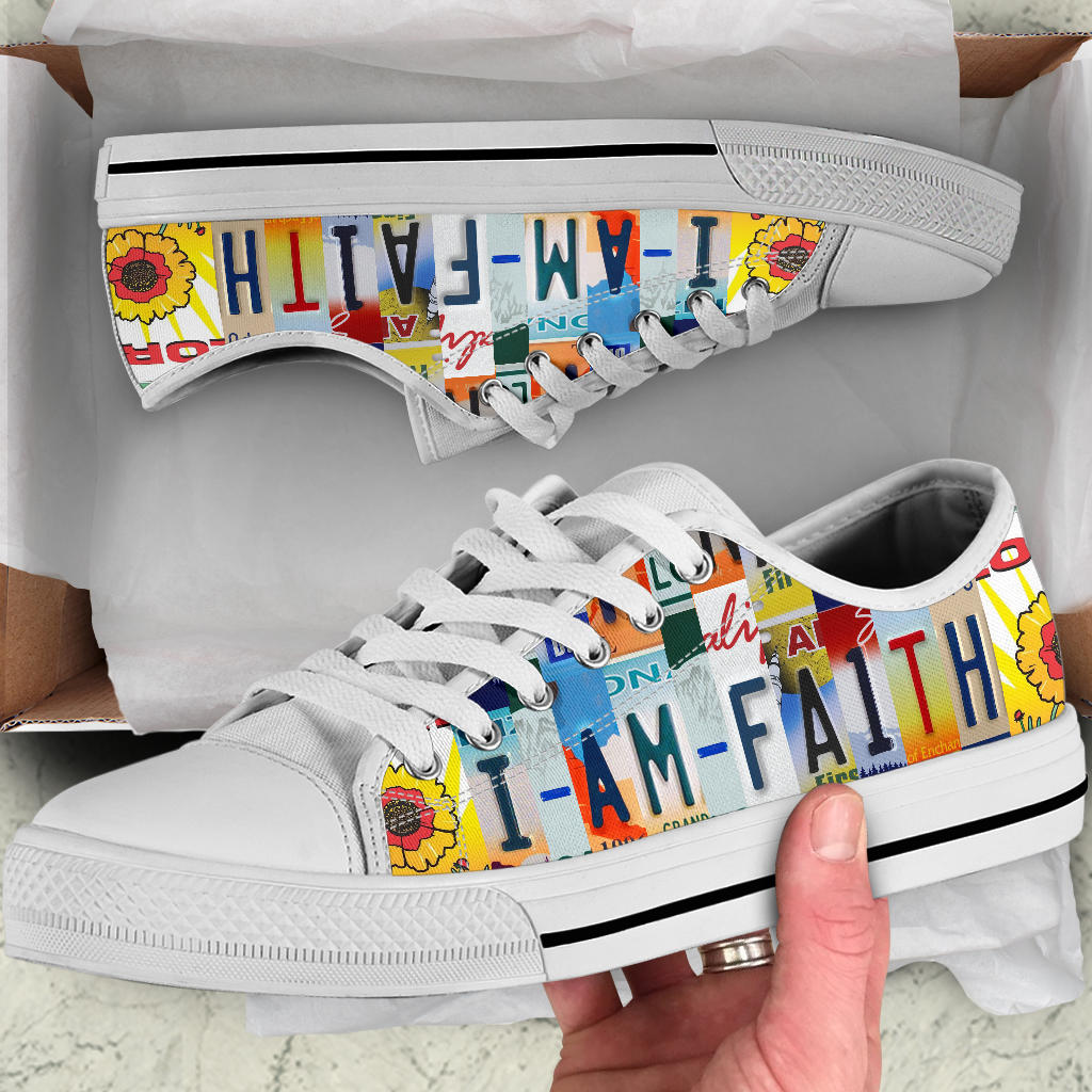 I Am Faith Custom Low Top