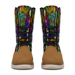 Colorful Feathers Polar Boots