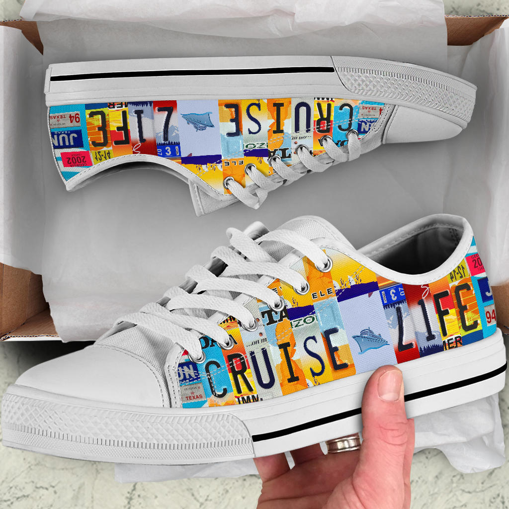 Cruise Life License Plate Shoes