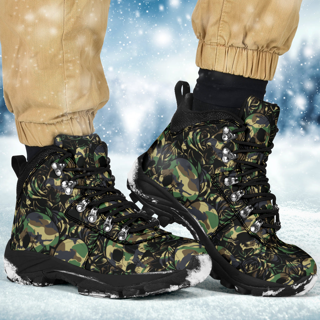 Camouflage Skull - Alpine Boots