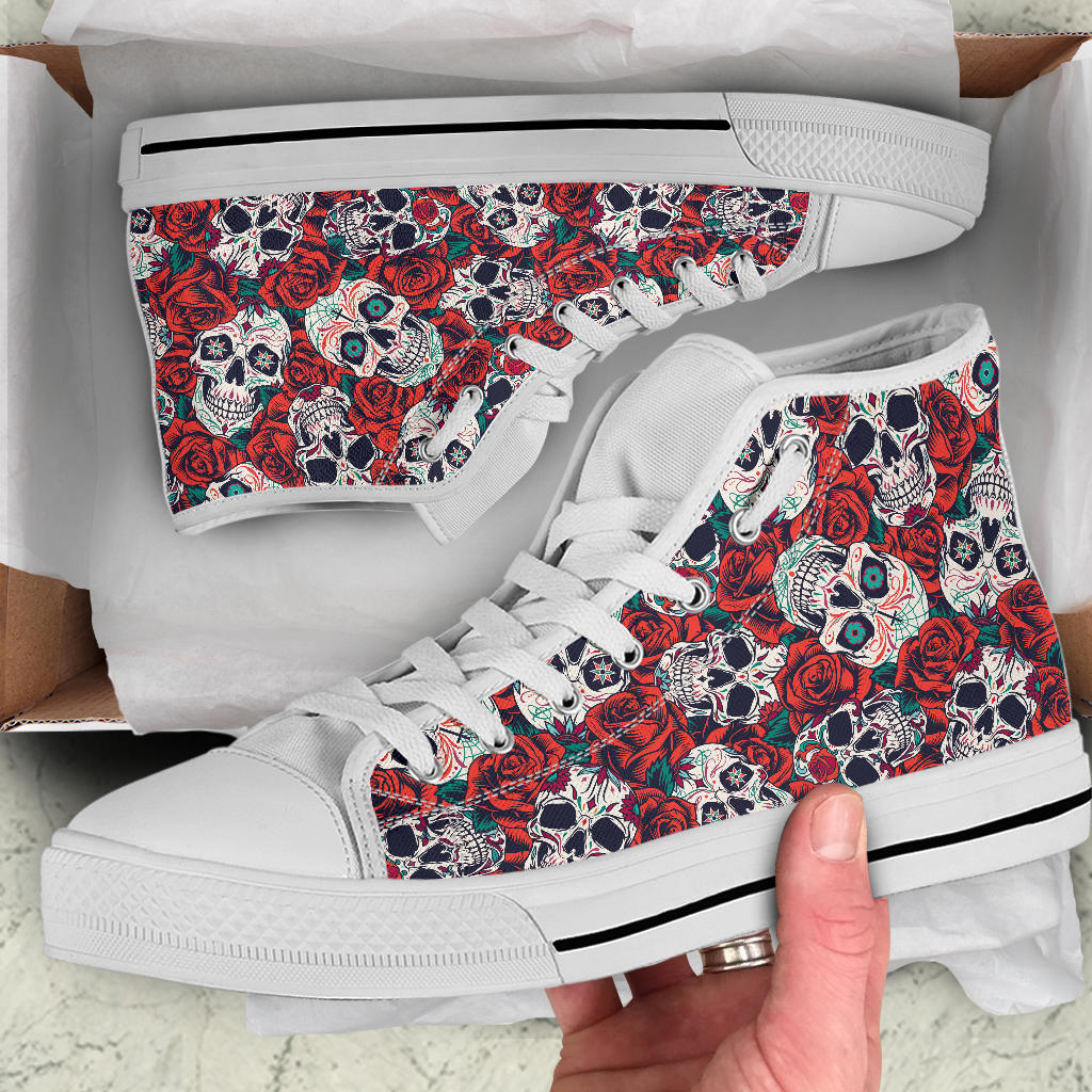 Skulls And Roses - High Tops