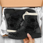 Dark Skull - Vegan Fur Boots