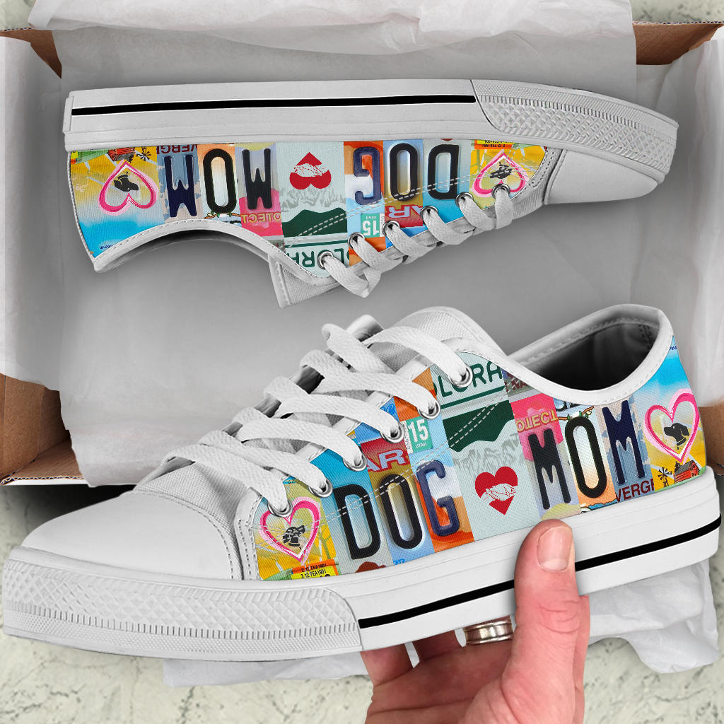 Dog Mom License Plate Shoes