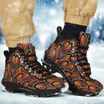 Colorful Feather Alpine Boots