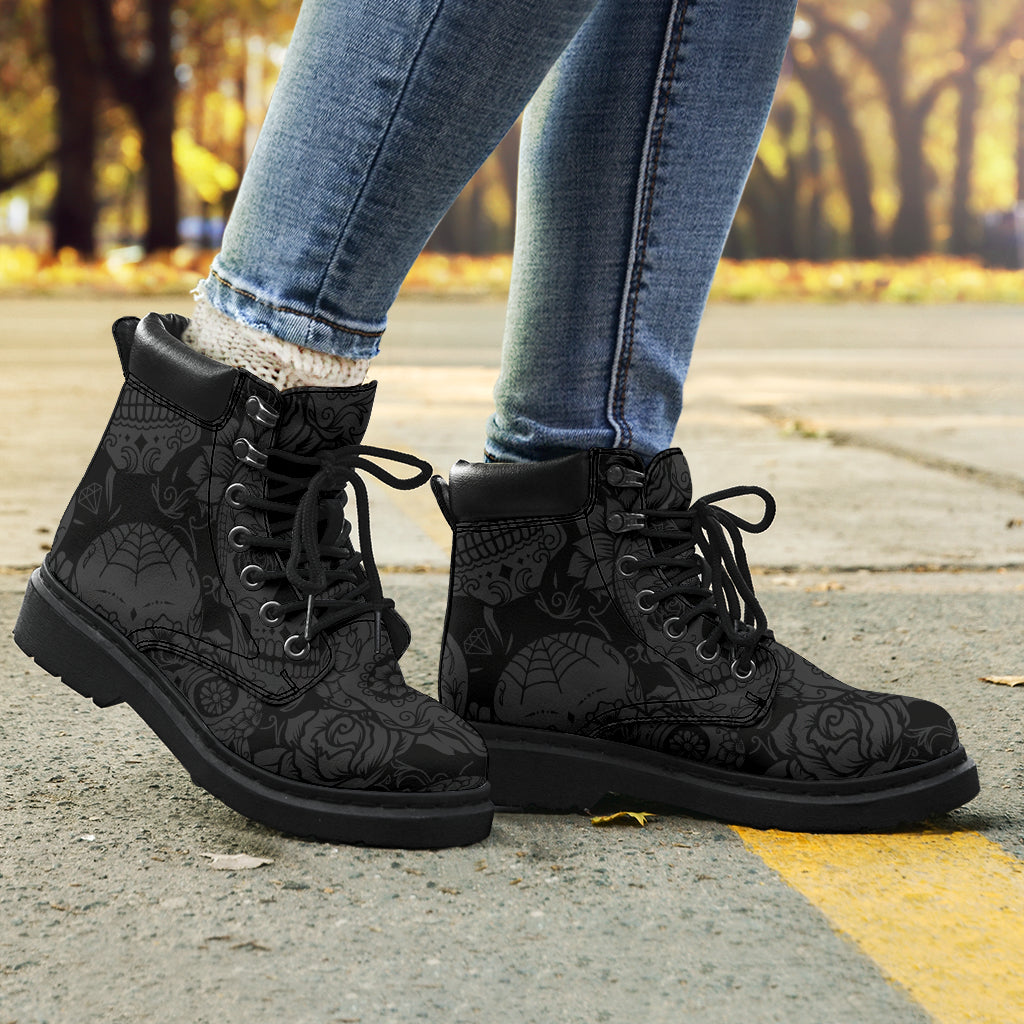 Dark Skull All-Season Boots - TrendifyCo