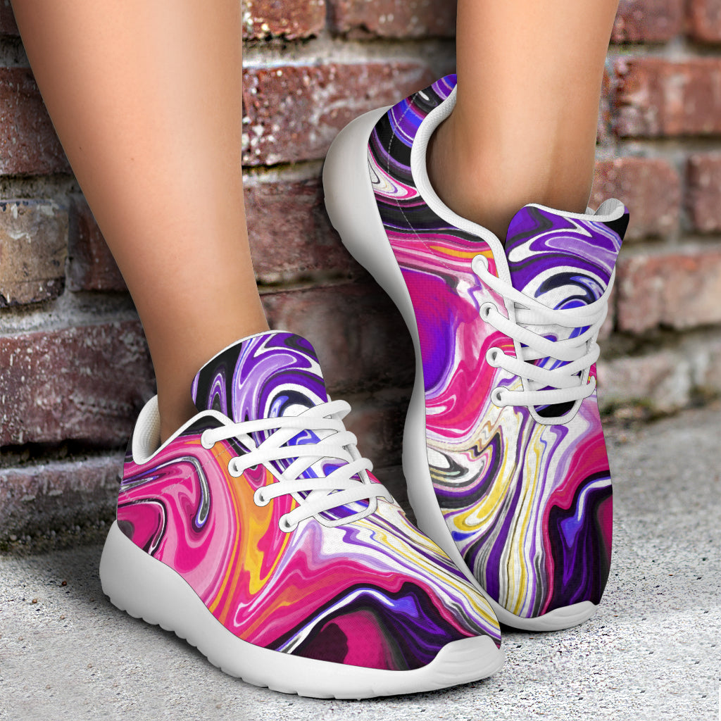 Colorful Marble Sport Sneakers