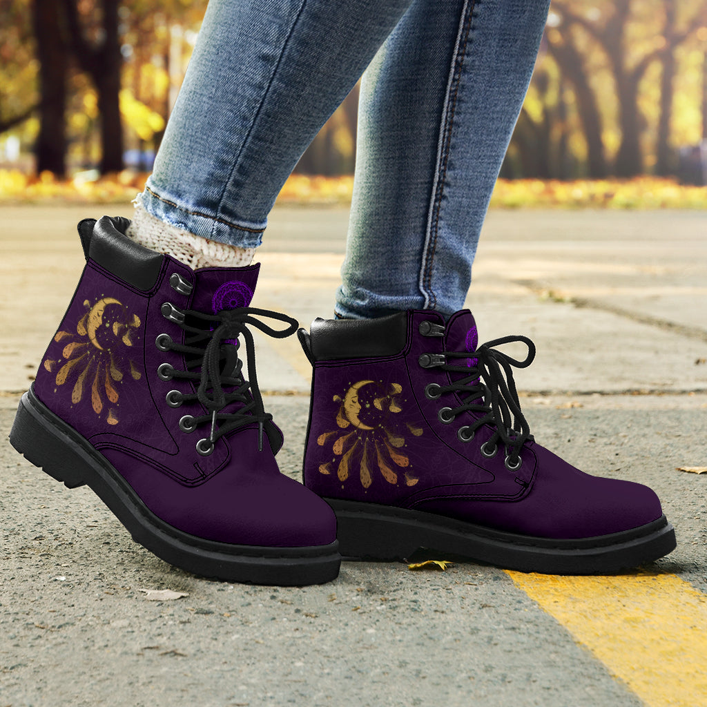 Purple Dreamcatcher All Season Boots - TrendifyCo