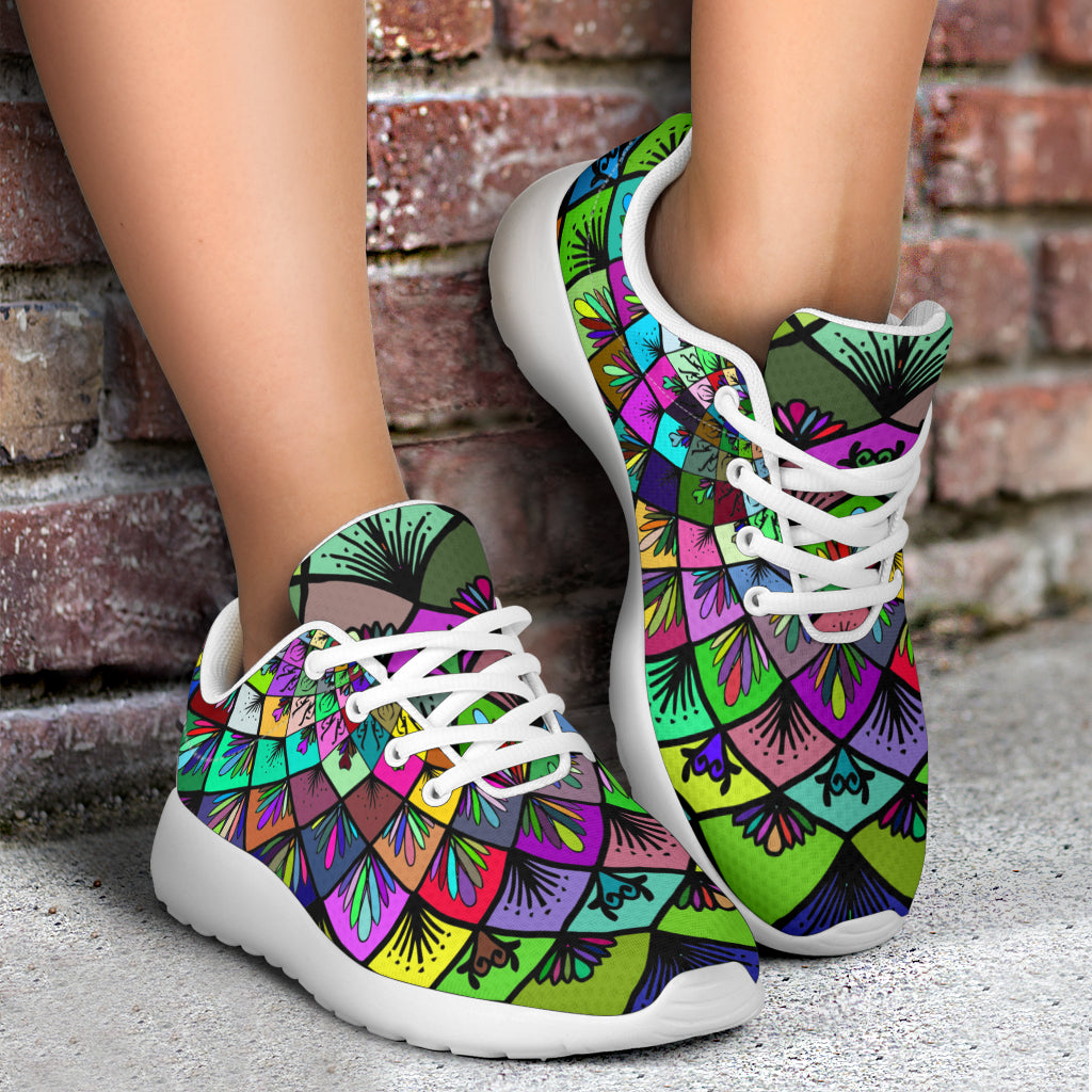 Colorful Mandala Handmade Sport Sneakers