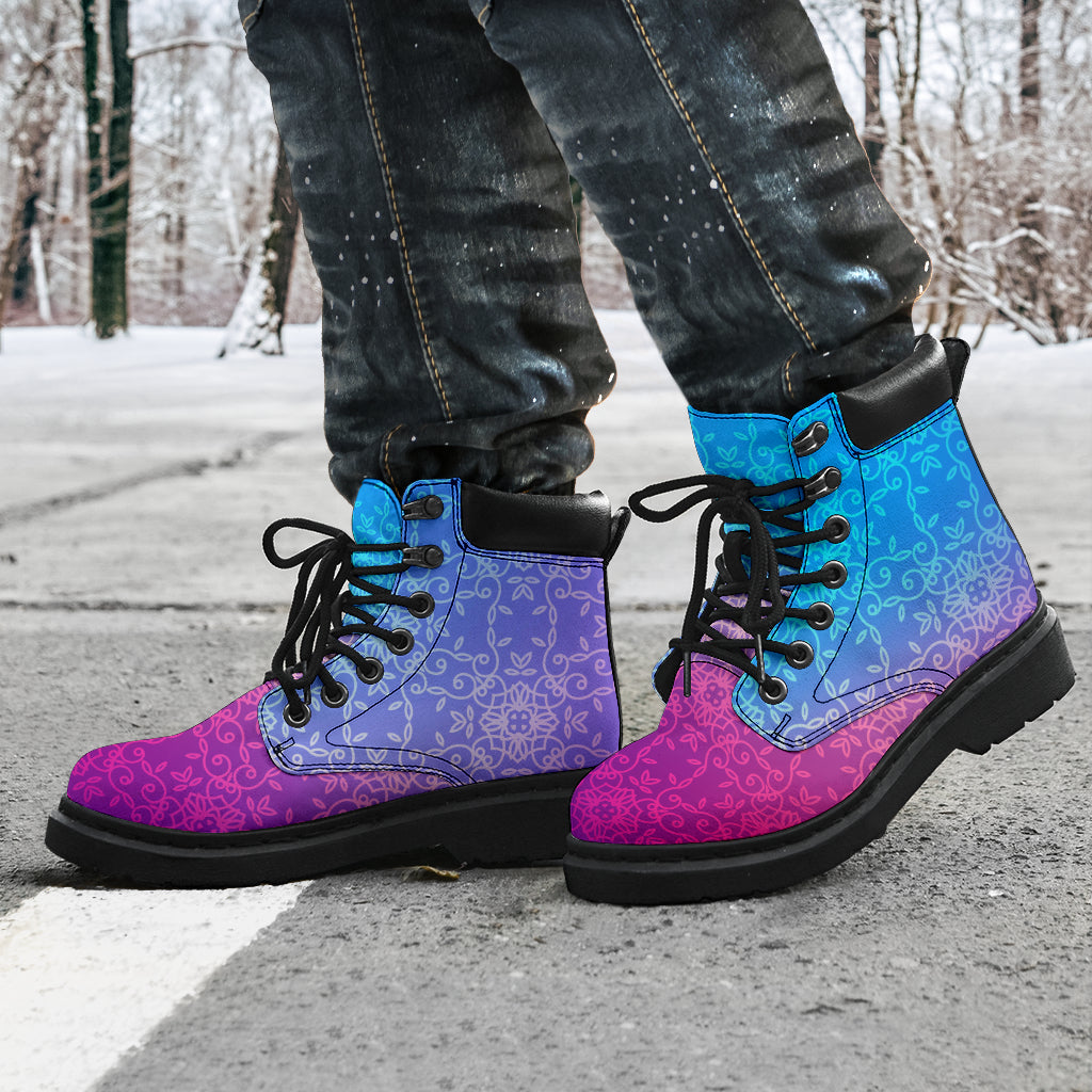 Pink And Blue All-Season Boots - TrendifyCo
