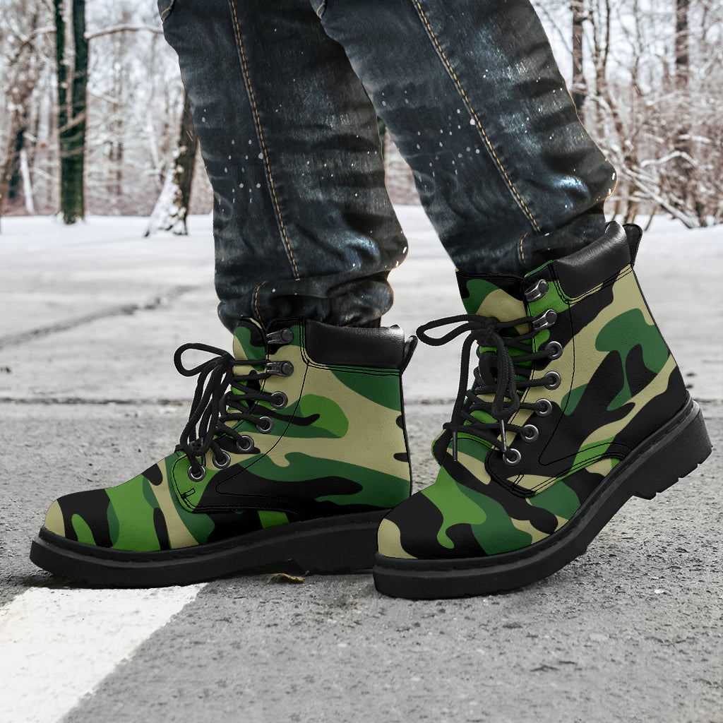 Green Camo - All Season Boots