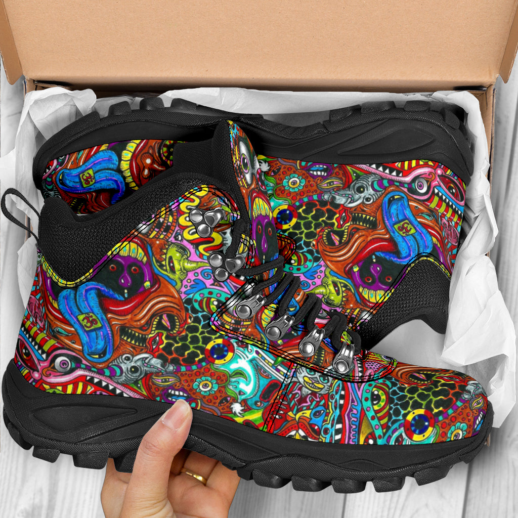 Psychedelic Alpine Boots