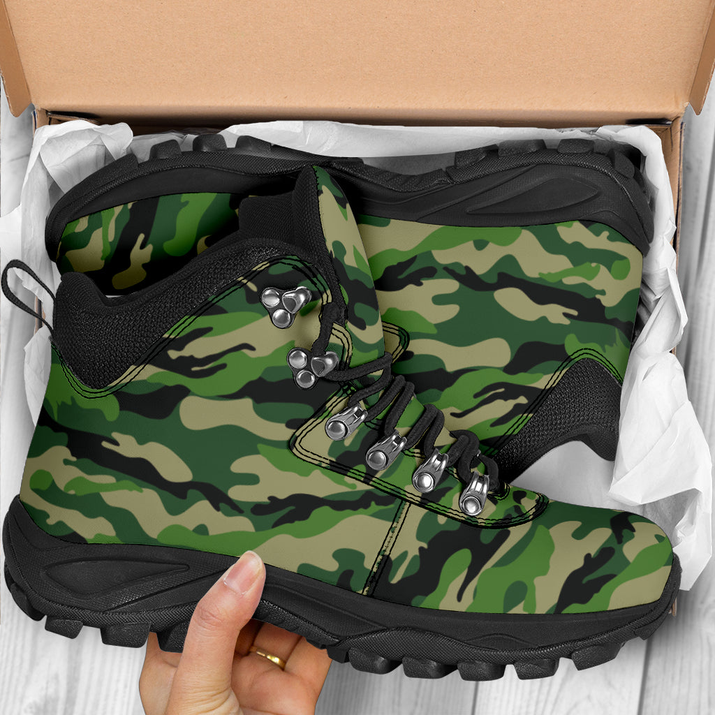 Green Camouflage - Alpine Boots
