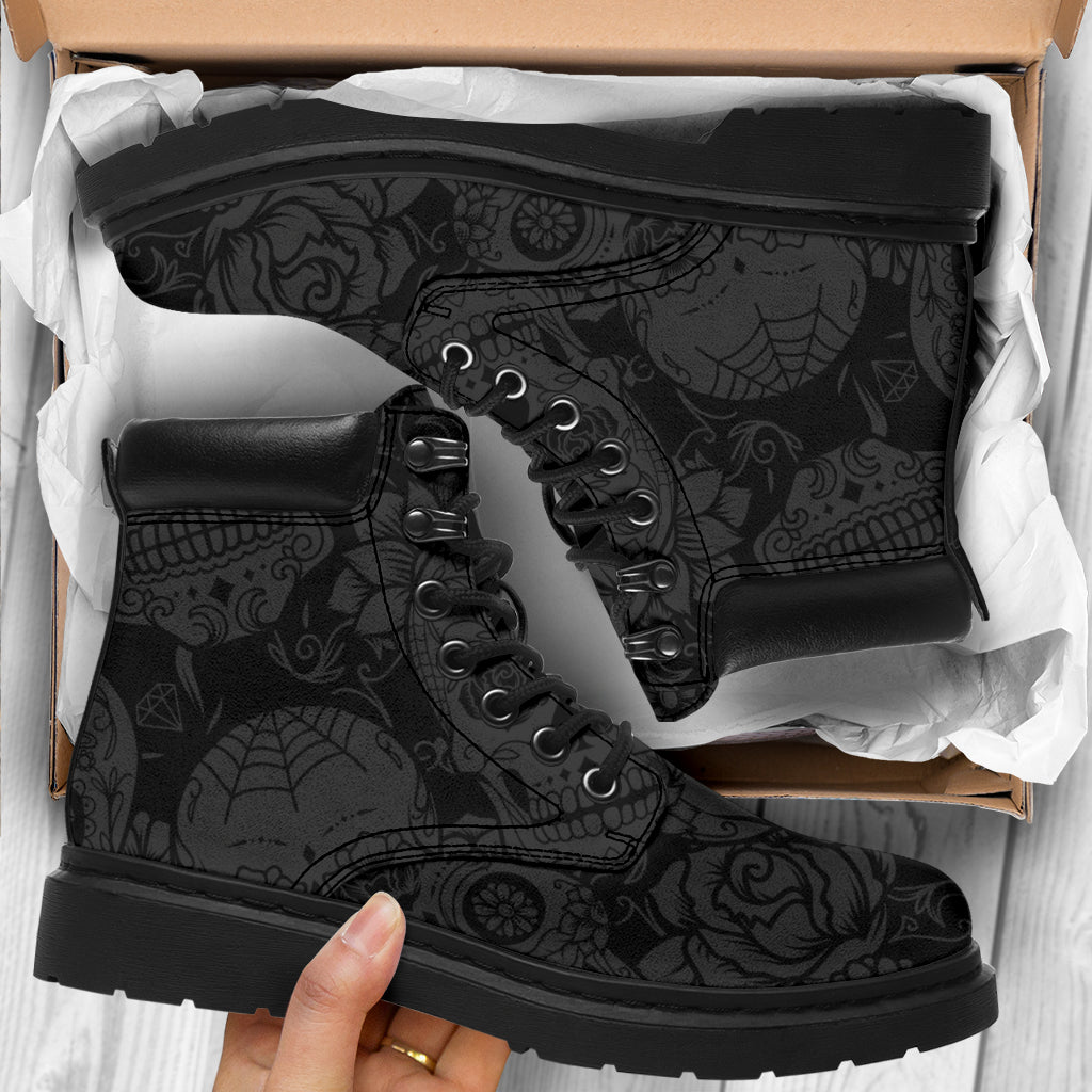 Dark Skull All-Season Boots - TrendifyCo