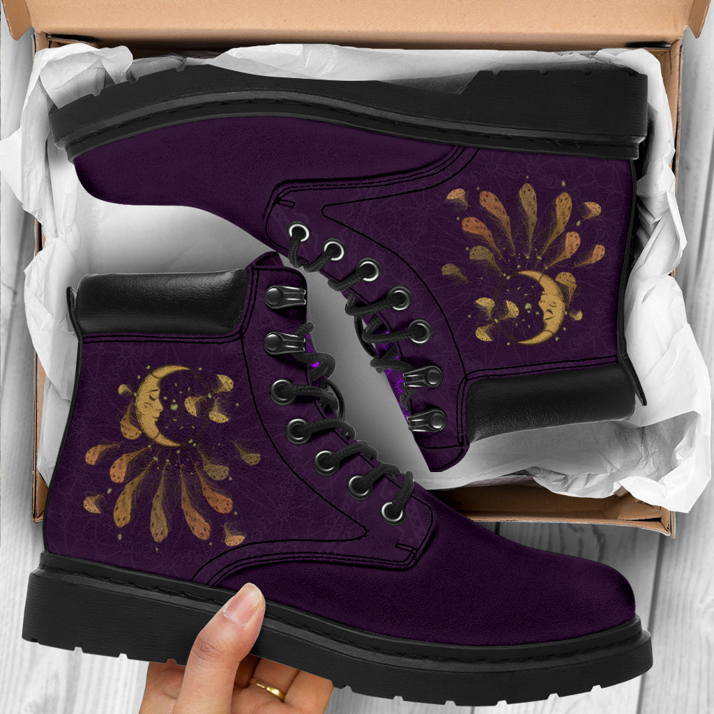 Purple Dreamcatcher All Season Boots - TrendifyCo